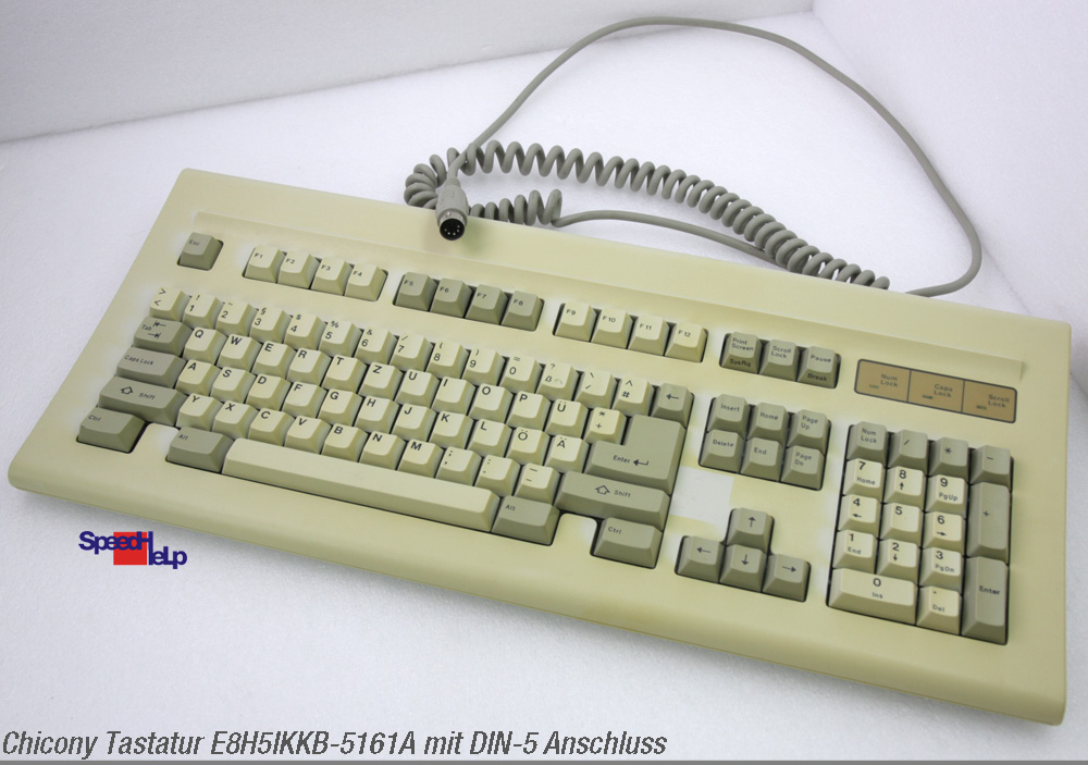 VINTAGE AT XT MECHANICAL KEYBOARD CHICONY E8H5IKKB-5161A VERY RARE GER ...