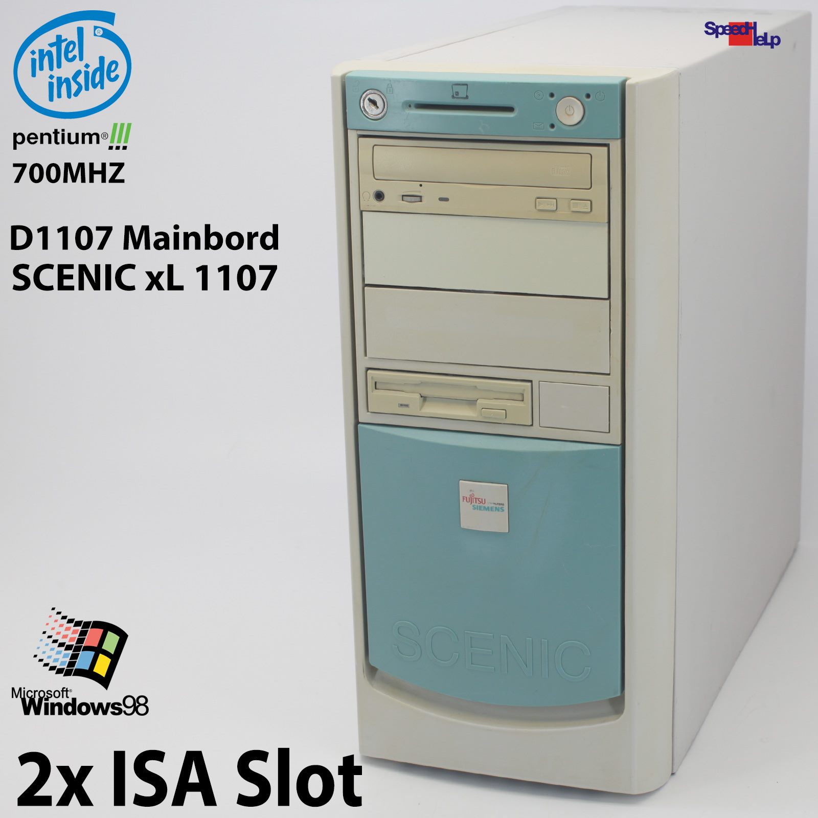 🖥FUJITSU SIEMENS SCENIC xL 1107 D1107 PC COMPUTER PENTIUM III 700 WIN 98 2x ISA