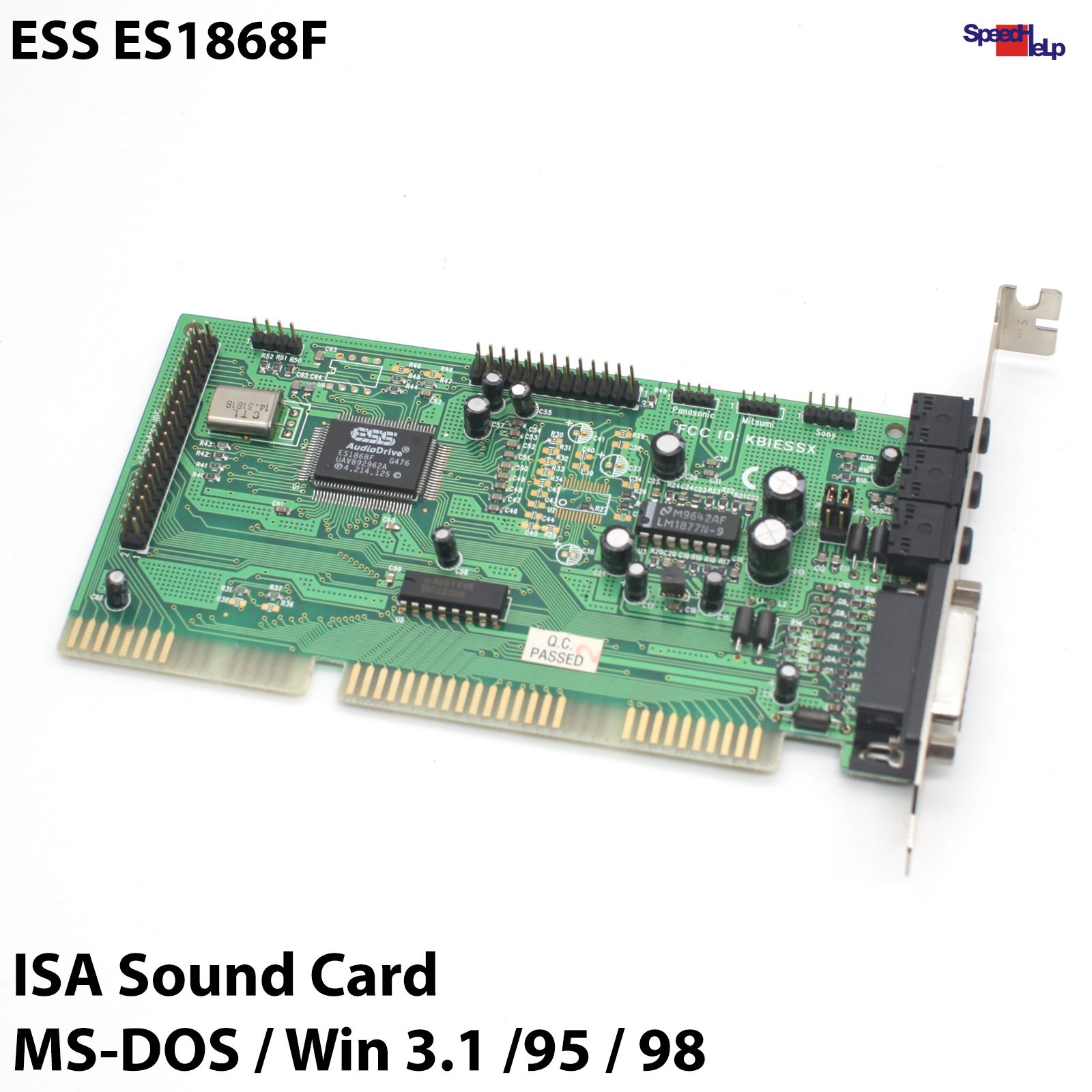 🥇ESS ES1868F SOUND AUDIO CARD KARTE ISA 16-BIT KBIESSX DOS WIN 3.11 WINDOWS 95