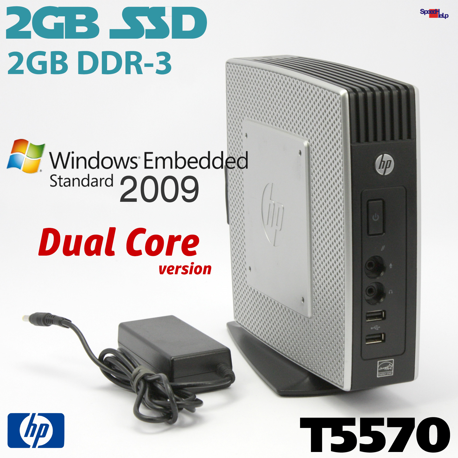 HP THINCLIENT T5570 COMPUTER PC RS-232 WINDOWS XP EMBEDDED STANDART 2009 WES09