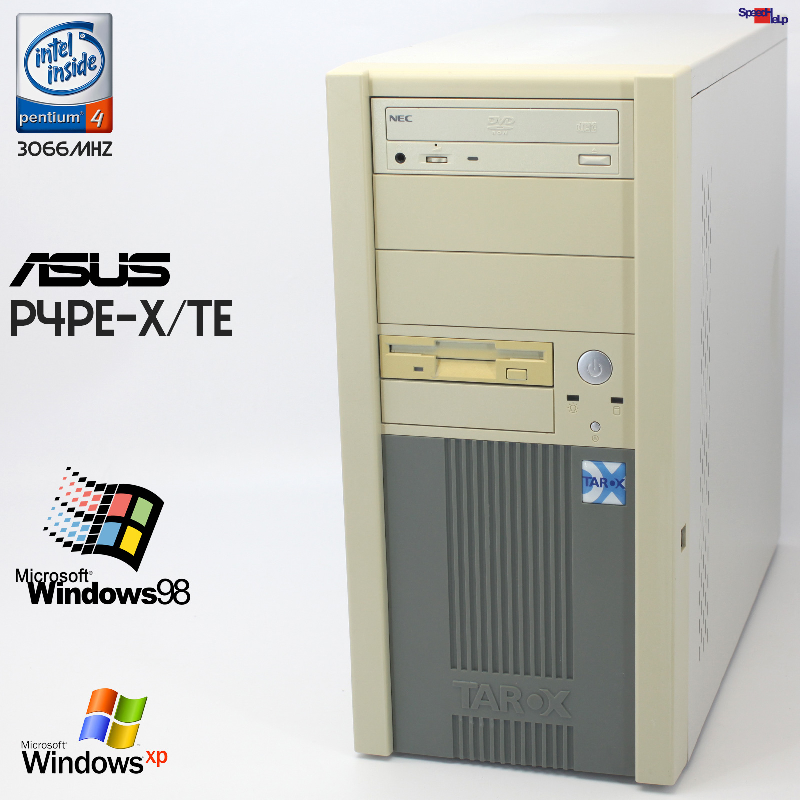 🖥ASUS P4PE-X TE PC COMPUTER PENTIUM 4 3066MHZ 512MB LPT SOUND LAN WINDOWS 98 SE