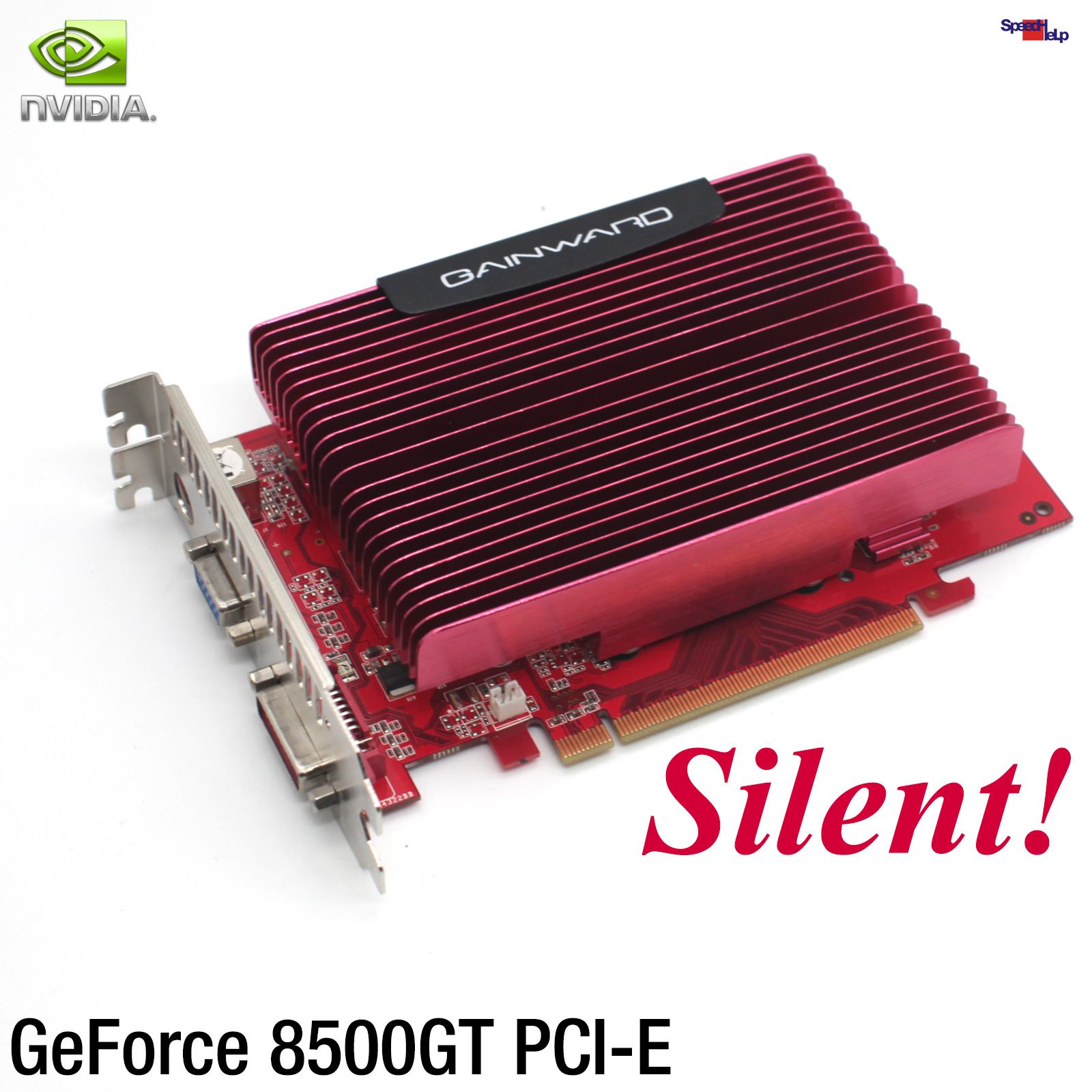 GEFORCE 8500GT 256MB DDR3 TVOUT VGA GAINWARD PCI-E GRAFIKKARTE VIDEO CARD GAMES
