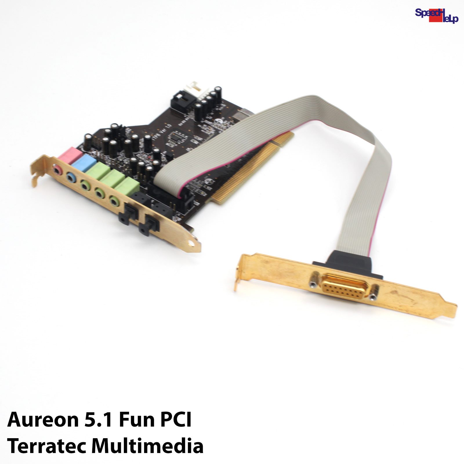 🥇TERRATEC AUREON 5.1 FUN GAME MIDI GOLD TTP8 PCI SOUND AUDIO CARD KARTE