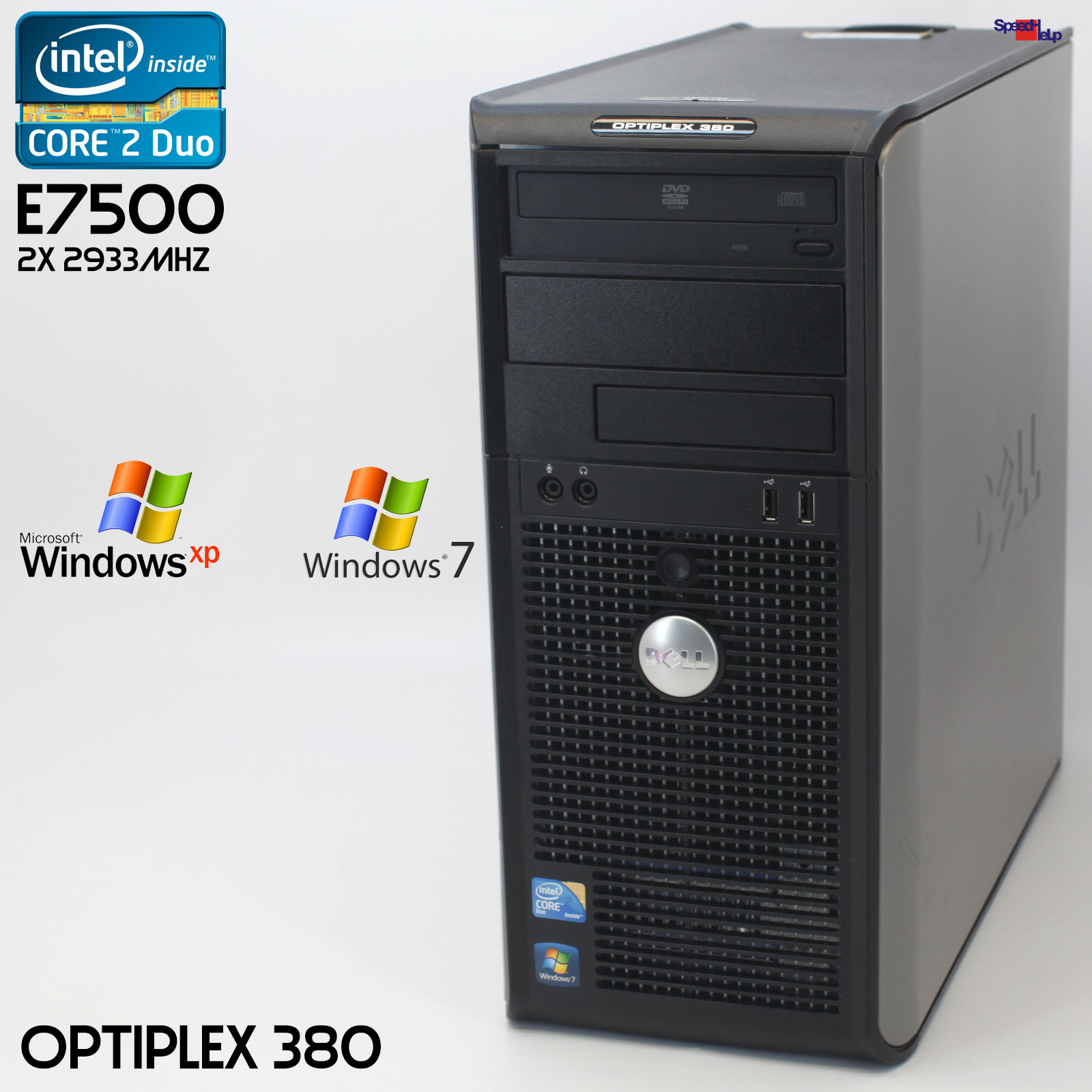 DELL OPTIPLEX 380 CORE 2 DUO E7500 PC COMPUTER PARALLEL LPT COM WINDOWS XP