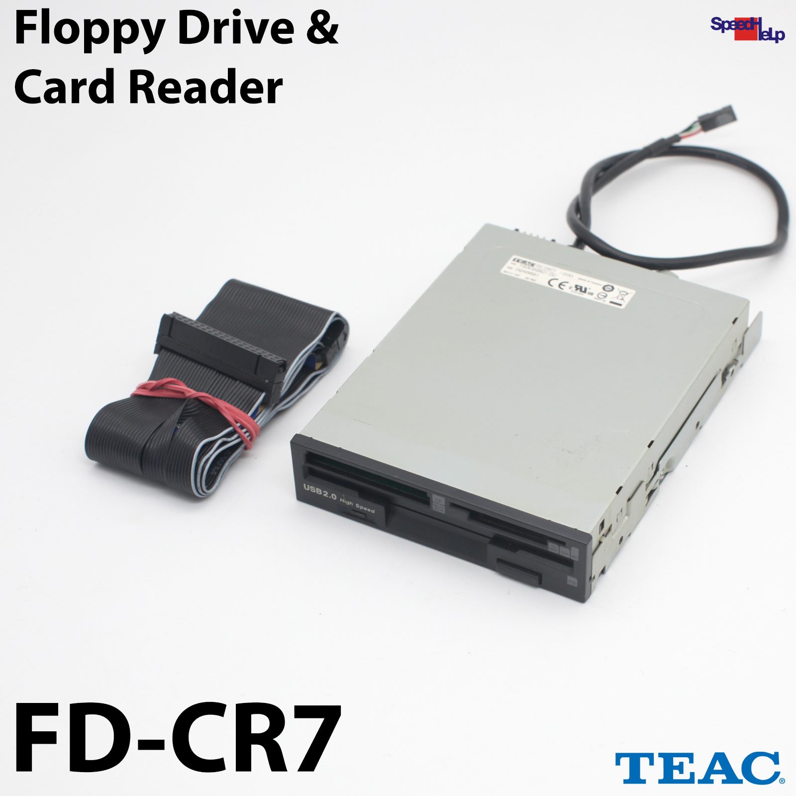 💾TEAC FD-CR7 3.5" 1.44MB FDD FLOPPY LAUFWERK DISK DRIVE CARD READER SD CF MMC
