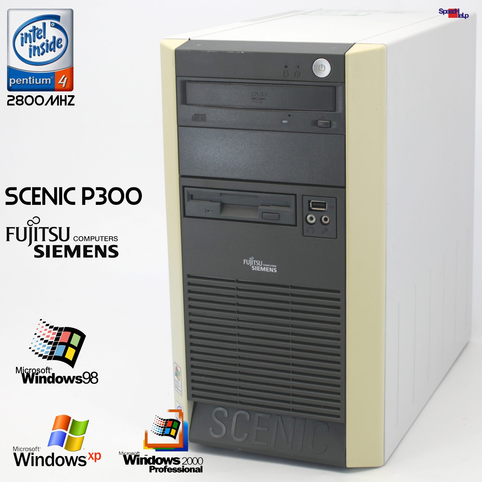 FUJITSU SIEMENS SCENIC P300 D1761 SIS661 FSC PC COMPUTER P4 2800MHZ LPT COM