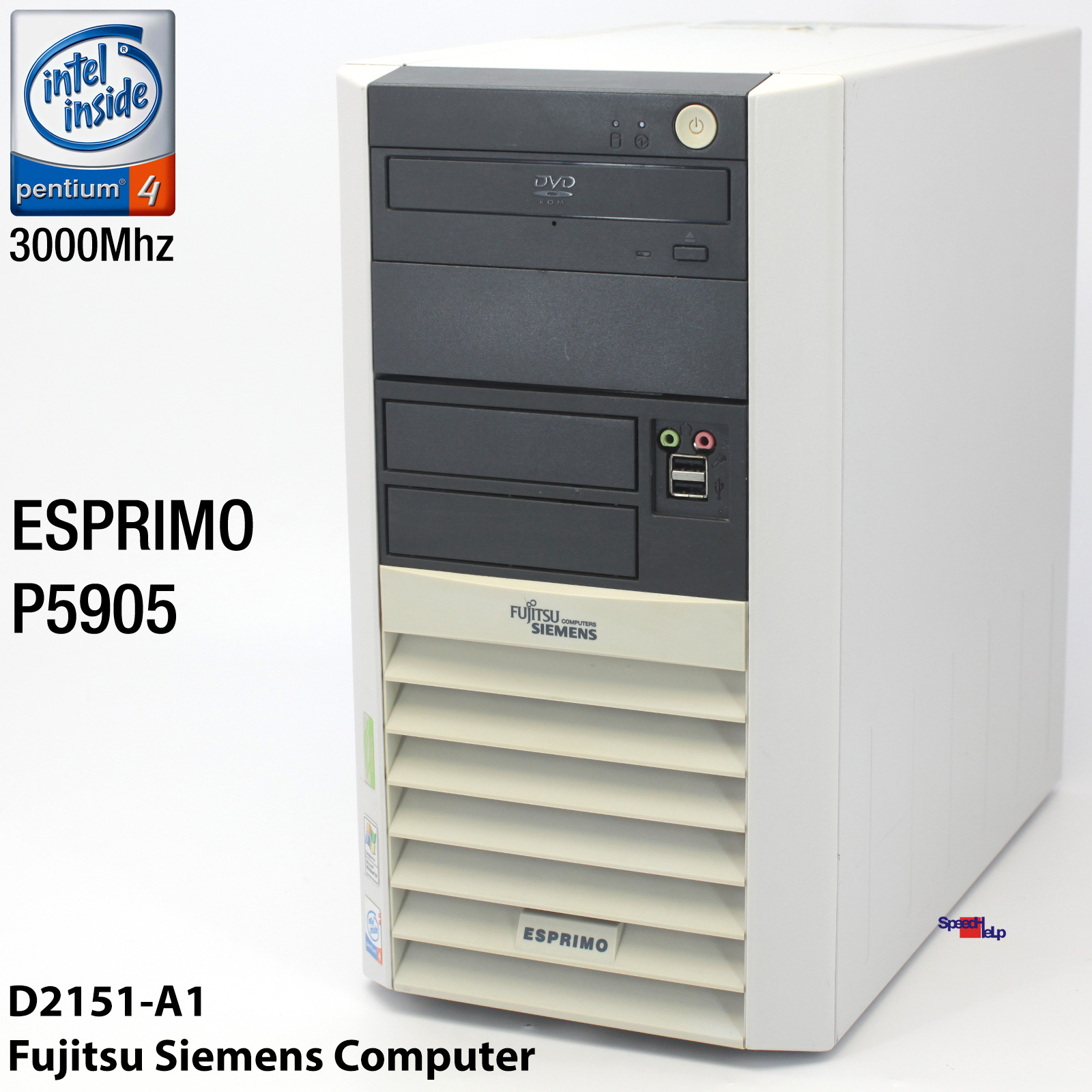 FUJITSU SIEMENS ESPRIMO P5905 FSC PC COMPUTER PENTIUM 4 PARALLEL LPT WINDOWS XP
