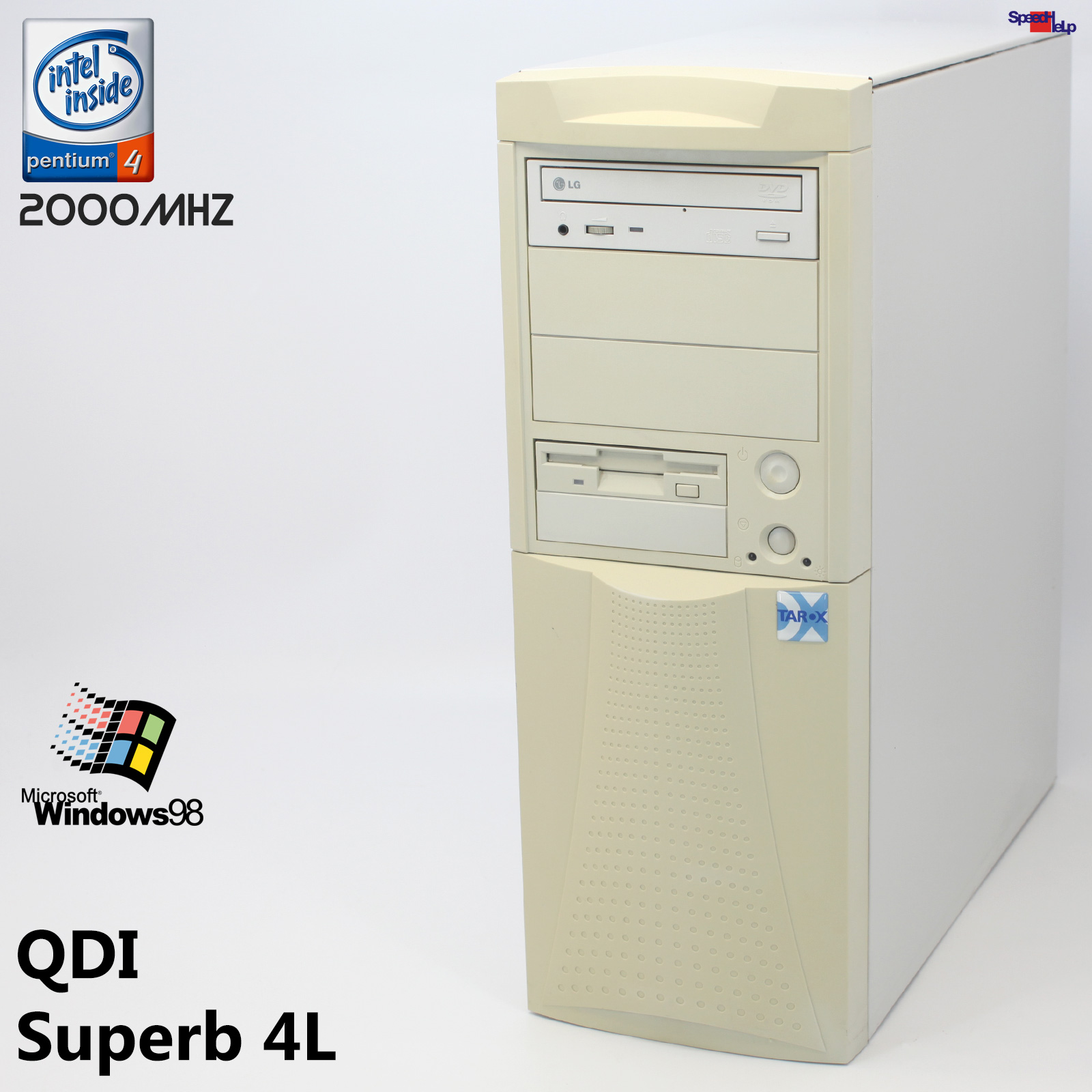 🖥QDI SUPERB 4L PC COMPUTER PENTIUM 4 2000MHZ 512MB LPT SOUND LAN WINDOWS 98 SE