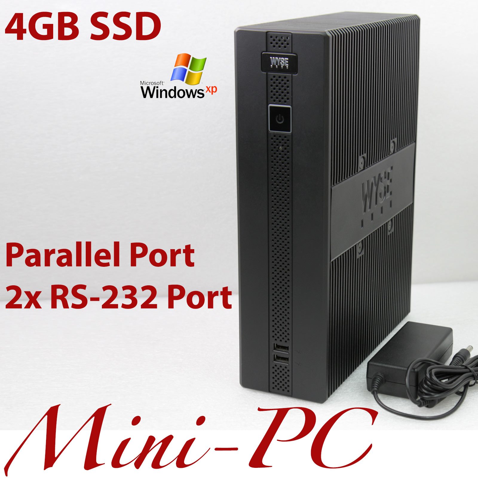 🎮MINI COMPACT COMPUTER PC AMD SEMPRON 210U 4GB SSD IDE 1GB DDR2 PARALLEL RS-232