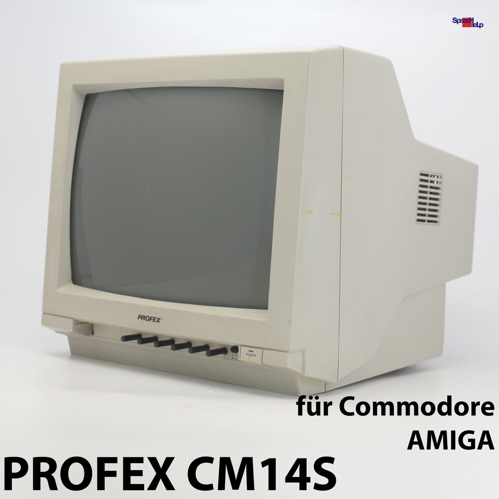 14" PROFEX CM14S CRT DISPLAY MONITOR FÜR COMMODORE 128D AMIGA GETESTET