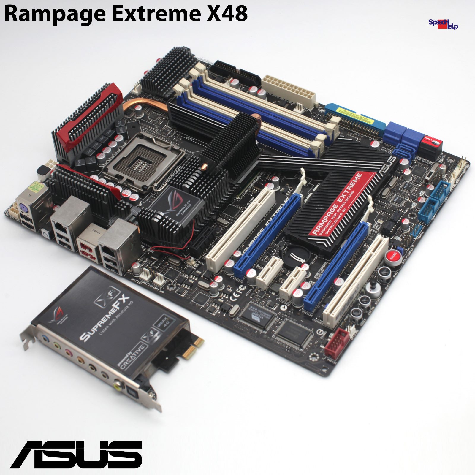 ASUS RAMPAGE EXTREME X48 MAINBOARD SOCKEL 775 SOUNDPANEL SUPREME FX