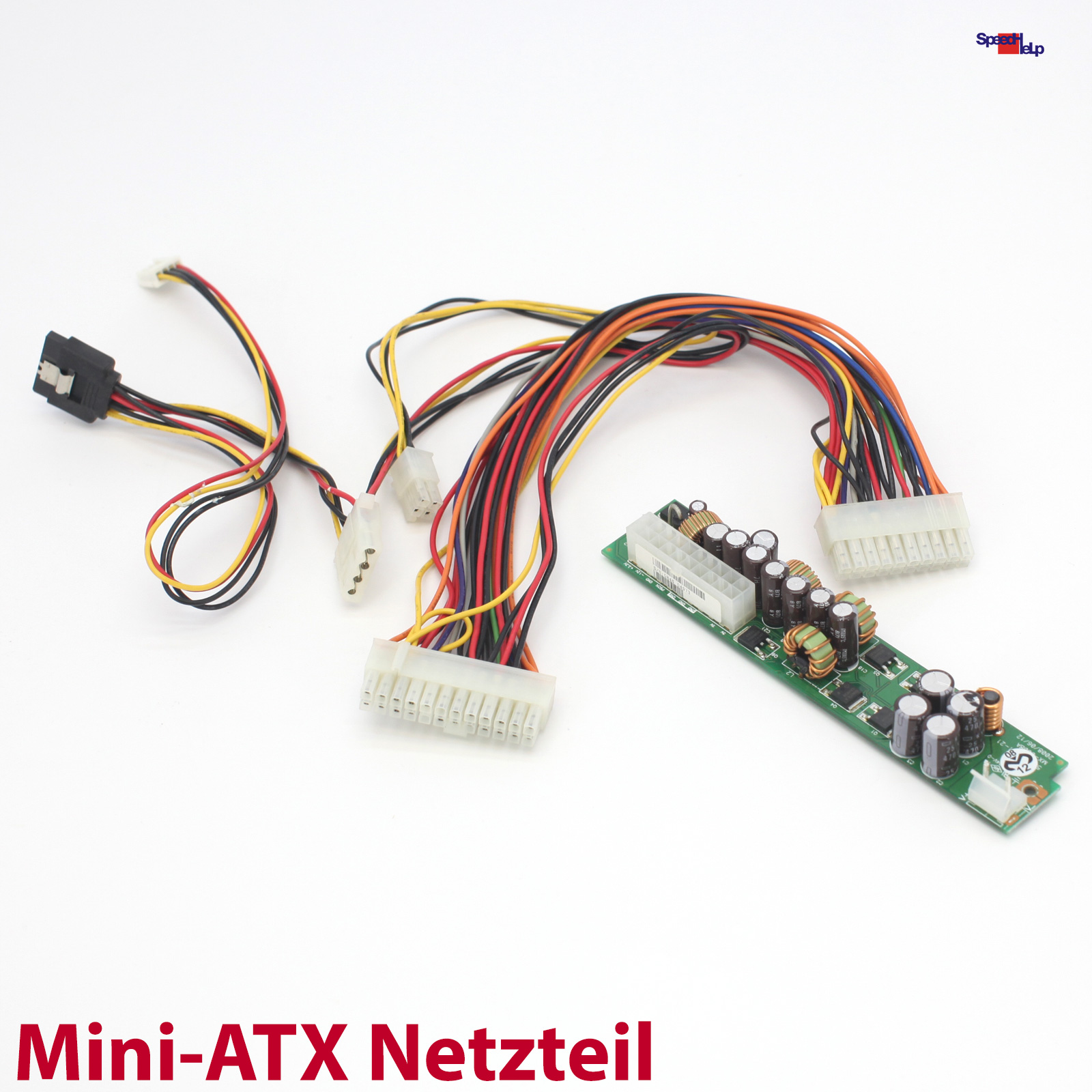 MINI ATX 20+4PIN NETZTEIL POWER SUPPLY VOLT INPUT 12V OUTPUT SATA MOLEX