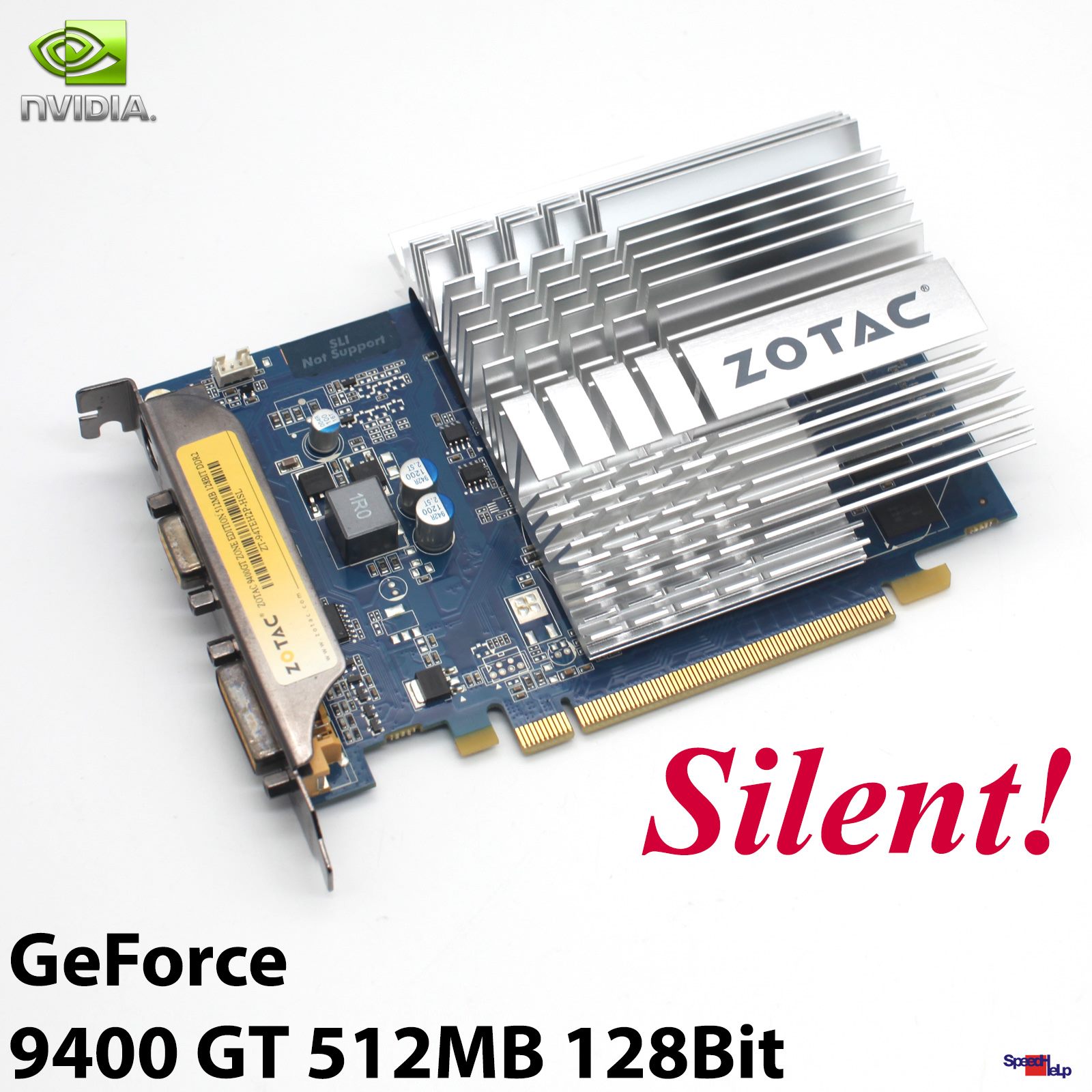 GEFORCE 9400GT 512MB DDR2 128BIT TVOUT VGA ZOTAC PCI-E GRAFIKKARTE VIDEO CARD