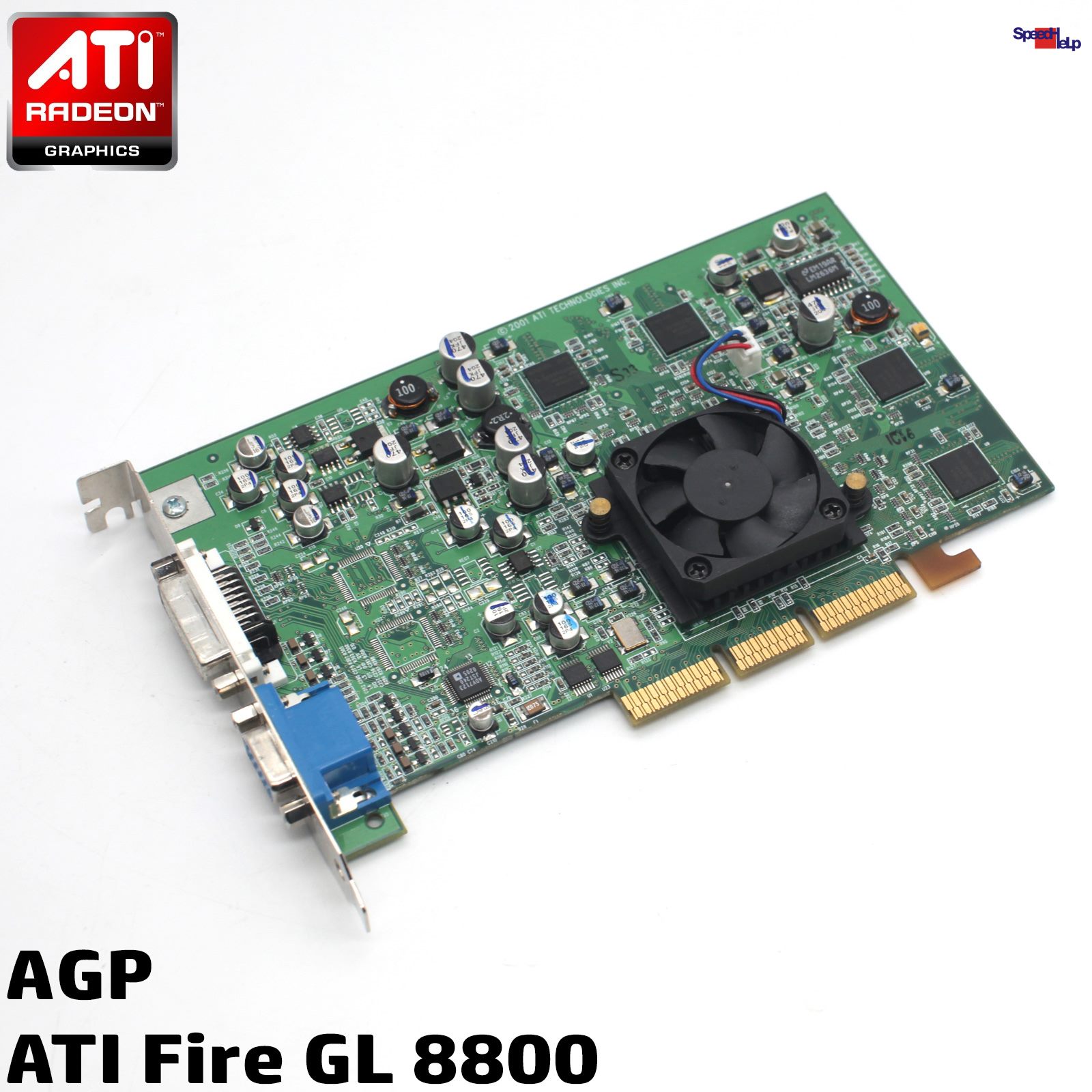 📺PROFi ATI FireGL 8800 128MB AGP GRAFIKKARTE VIDEO CARD OLD GAMES SOFT AUTOCAD