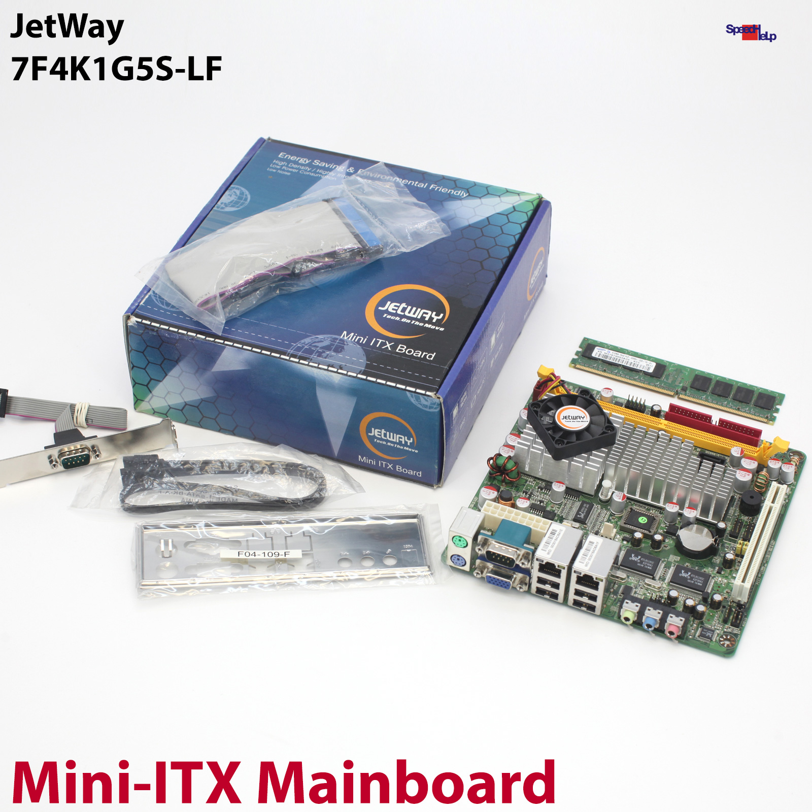 JETWAY 7F4K1G5S-LF MINI-ITX MOTHERBOARD MAINBOARD VIA 1500MHZ 512MB RAM NEU!