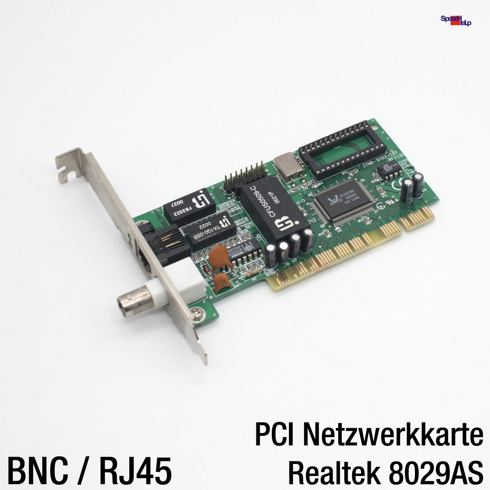 📡REALTEK RTL8029AS PCI BNC NETZWERKKARTE ETHERNET LAN CARD WINDOWS 98 LCS-8034T