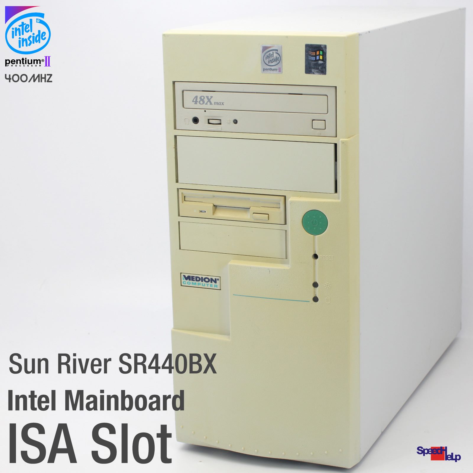 🖥ISA SLOT PC INTEL SUN RIVER SR440BX COMPUTER PENTIUM II WINDOWS 98 PARALLEL