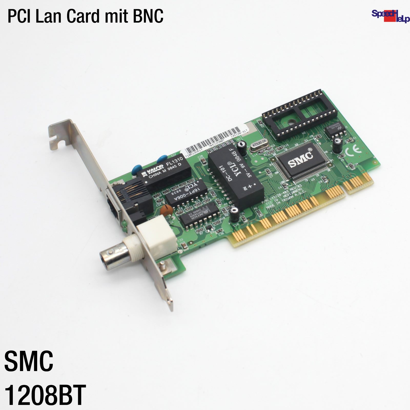 📡SMC SMC1208BT PCI BNC NETZWERKKARTE ETHERNET LAN CARD 145128 820-010 T1