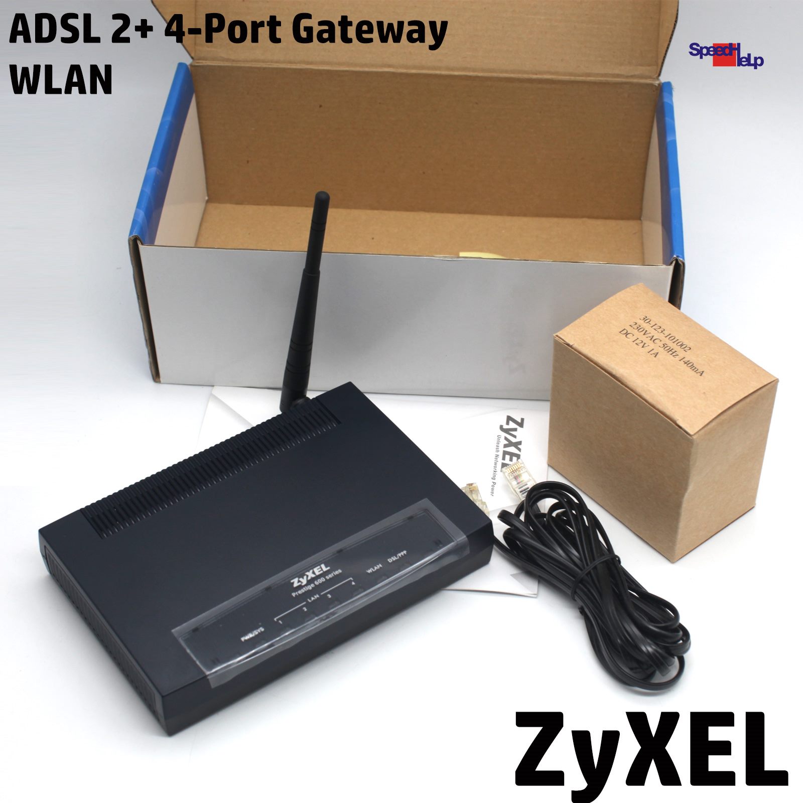ZyXEL ADSL 2+ 4 PORT GATEWAY ROUTER PRESTIGE 660HW-67 802.11g WIRELESS  WLAN