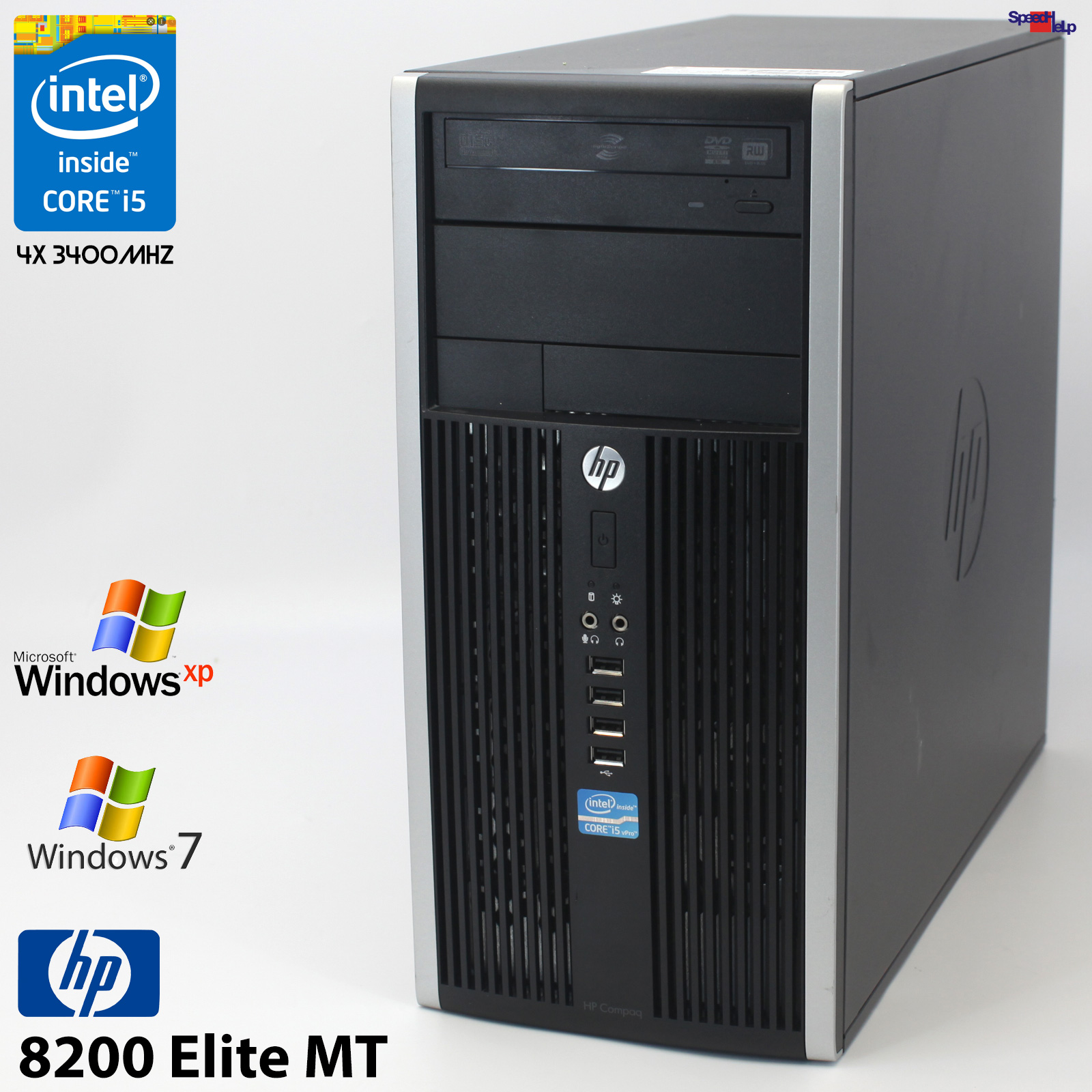 HP COMPAQ 8200 ELITE MT PC PC COMPUTER CORE i5 PARALLEL LPT RS-232 WINDOWS XP