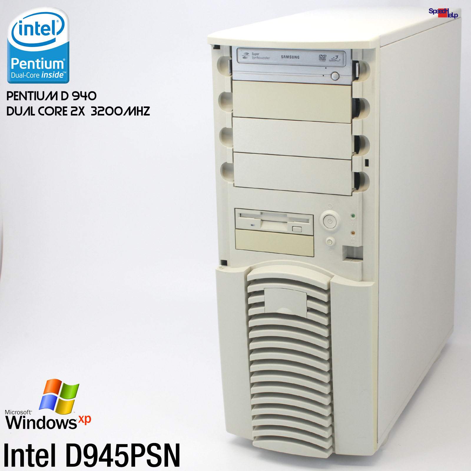 INTEL D945PSN PC COMPUTER PENTIUM D DUAL CORE PARALLEL LPT COM WINDOWS XP