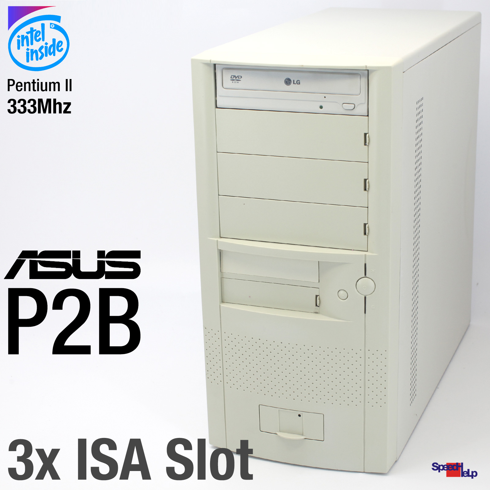 3x ISA ASUS P2B PC COMPUTER PENTIUM II 2 WINDOWS 98 SE PARALLEL LPT RS232 MATROX