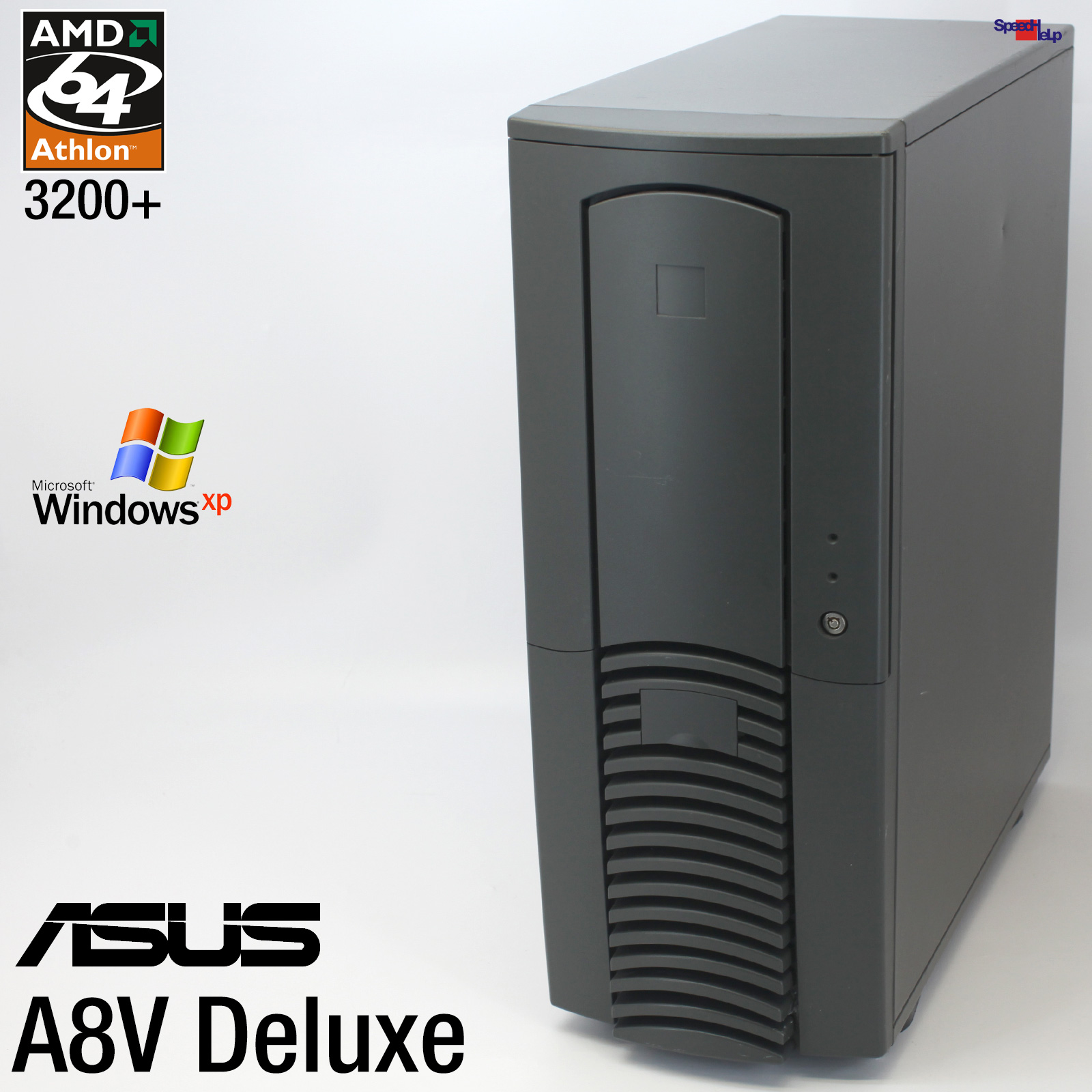 💻ASUS A8V DELUXE PC COMPUTER AMD ATHLON 64 3200+ 200GB GEFORCE 5600 CHIEFTEC