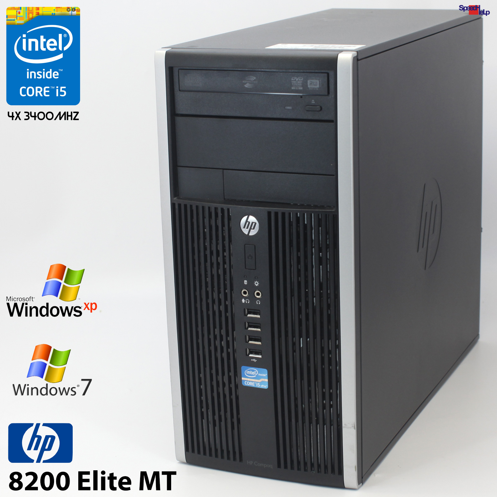 HP COMPAQ 8200 ELITE MT PC PC COMPUTER CORE i5 PARALLEL LPT RS-232 COM WIN XP