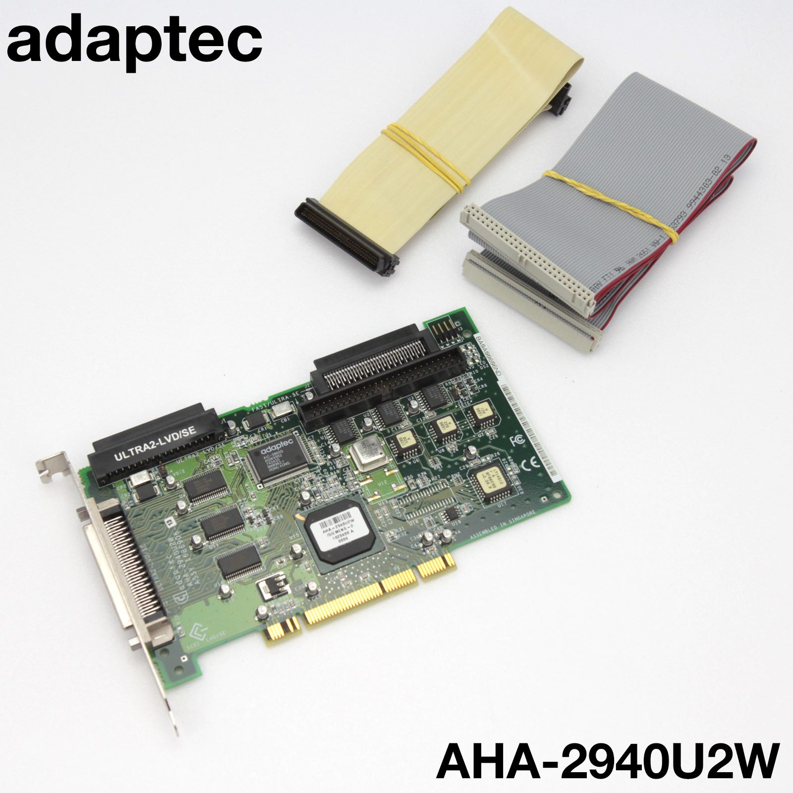 ADAPTEC AHA-2940U2W SCSI PCI SLOT CONTROLLER ADAPTER 68 - 50-PIN POL ULTRA WIDE