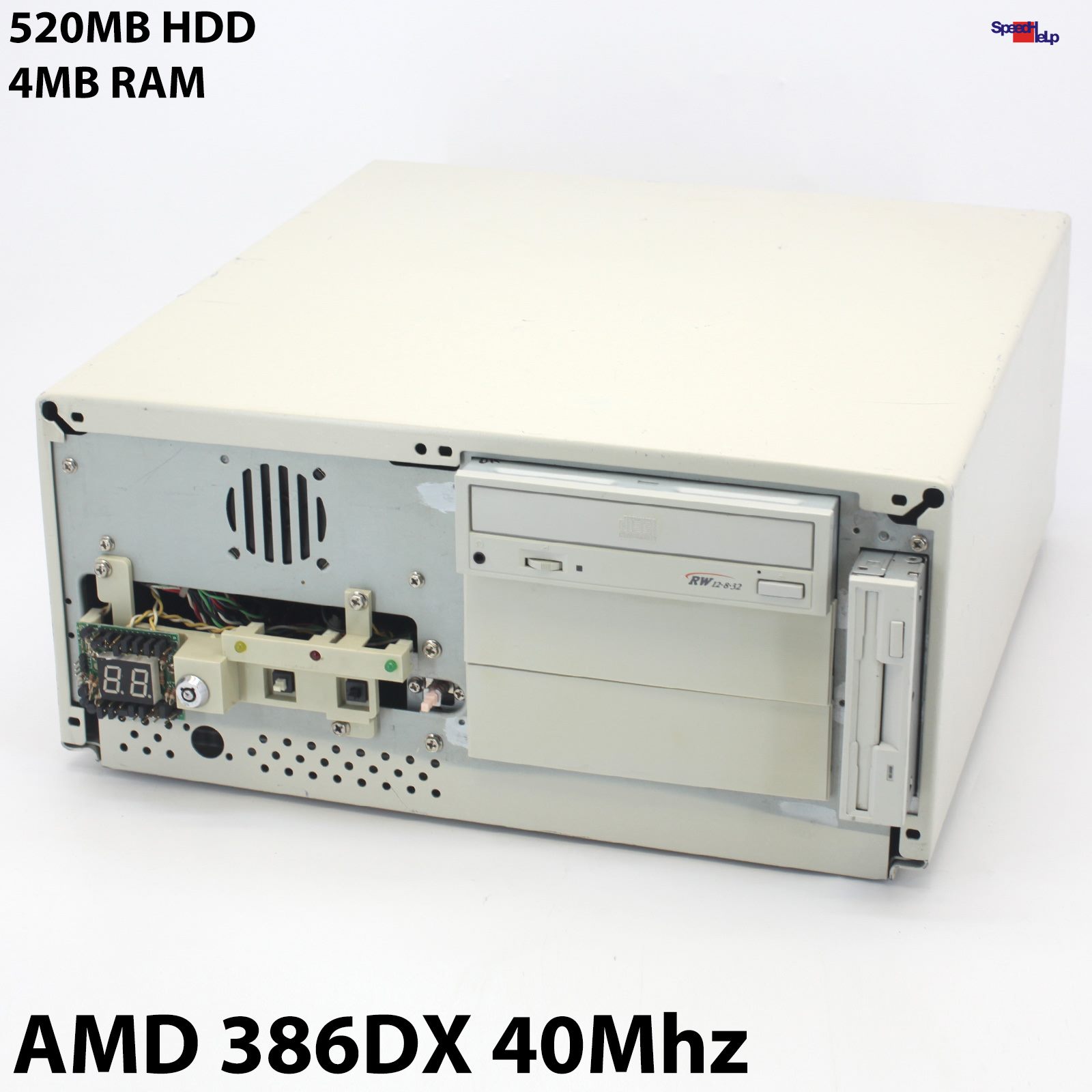 🖥AM386 DX40 386DX 40MHZ 520MB HDD 4MB RAM PC COMPUTER MS-DOS WINDOWS 3.11 OLD