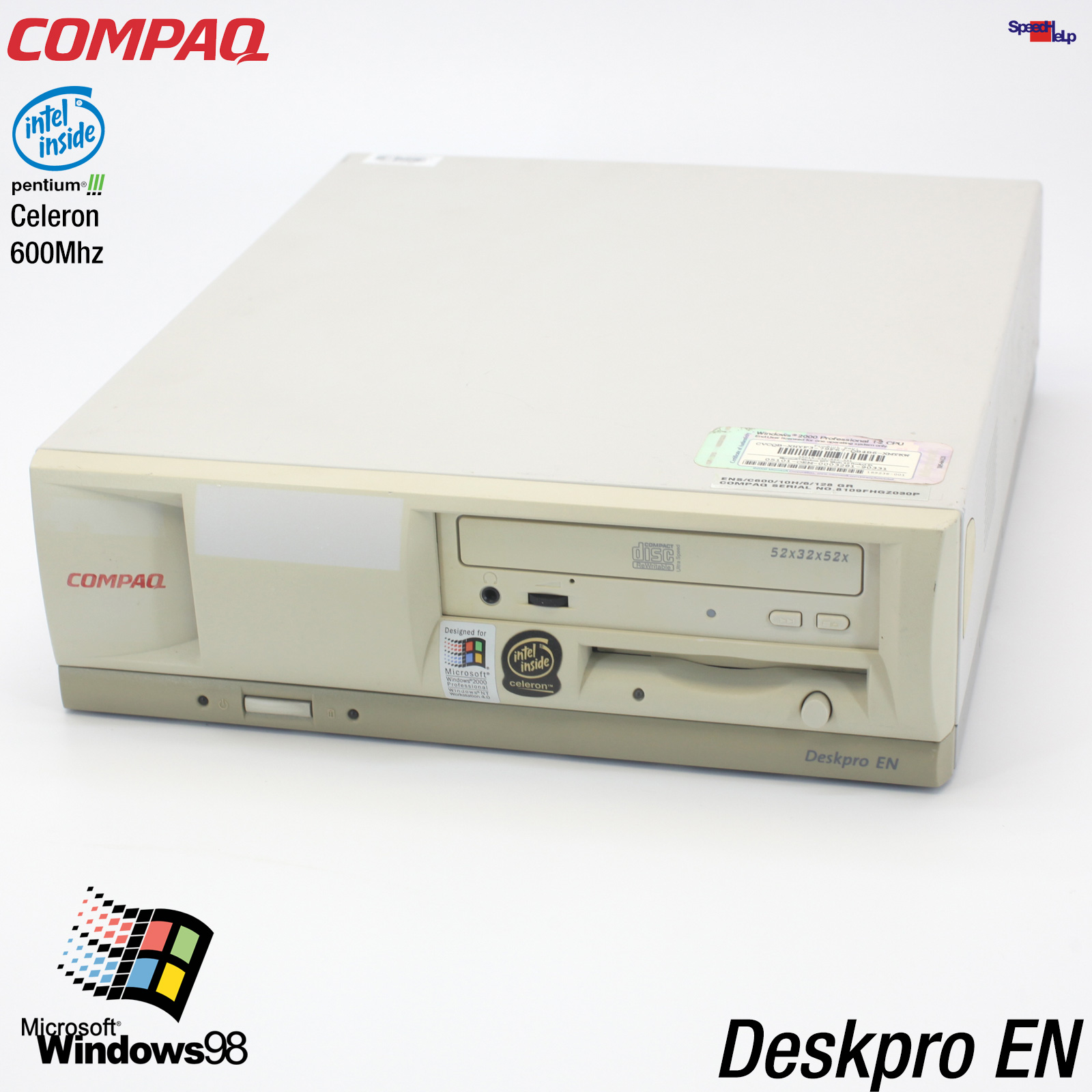COMPAQ DESKPRO EN ENS C600 PC COMPUTER CELERON 600 PENTIUM III WINDOWS 98 SE