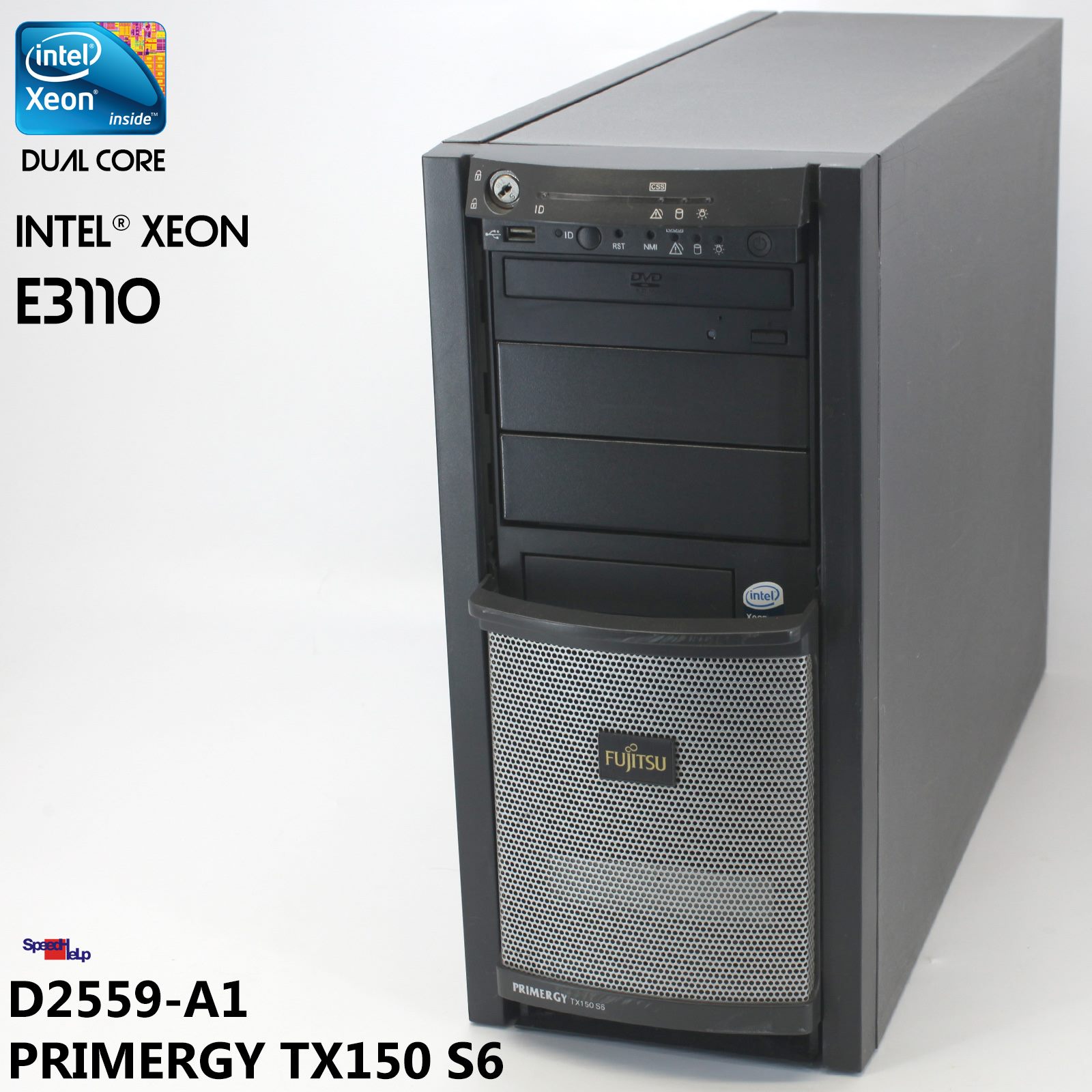 FUJITSU PRIMERGY TX150 S6 XEON DUAL CORE E3110 SERVER COMPUTER PC D2559-A1