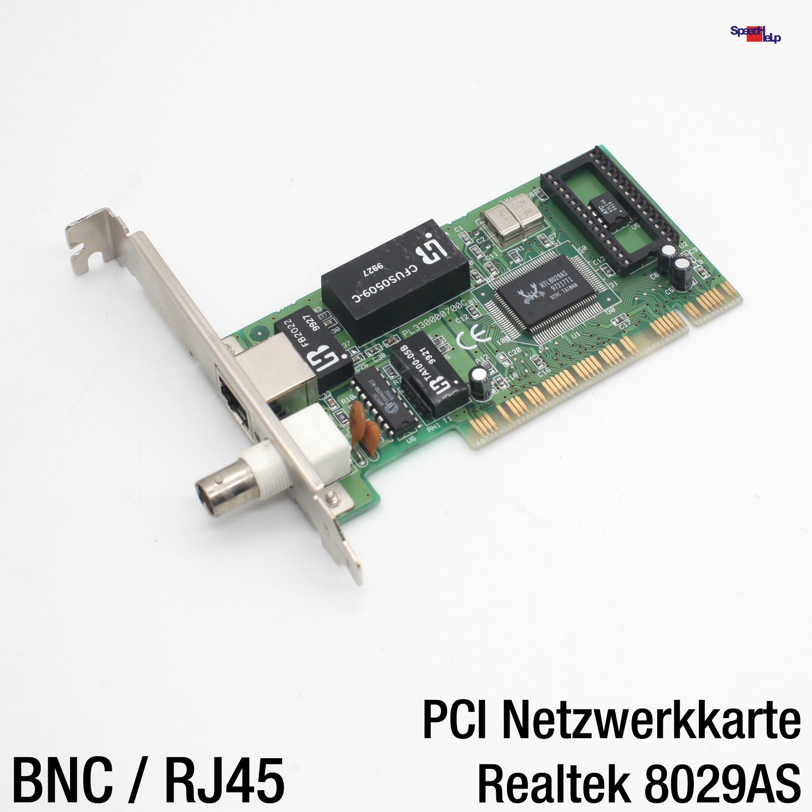 📡REALTEK RTL8029AS PCI BNC NETZWERKKARTE ETHERNET LAN CARD WINDOWS 95 98 2000