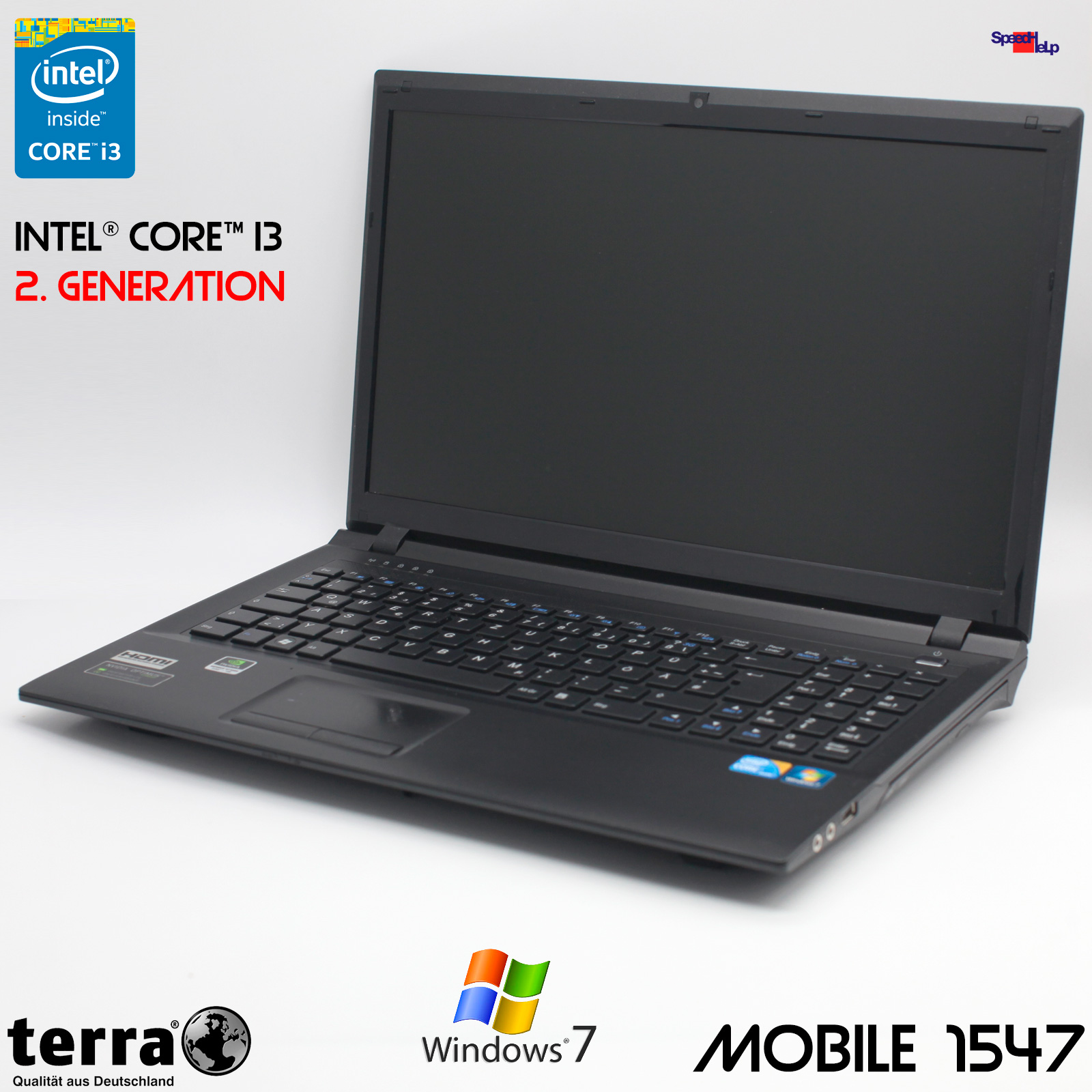 TERRA MOBILE 1547 NOTEBOOK LAPTOP WINDOWS 7 250GB HDD 4GB DDR3 DVDRW HDMI