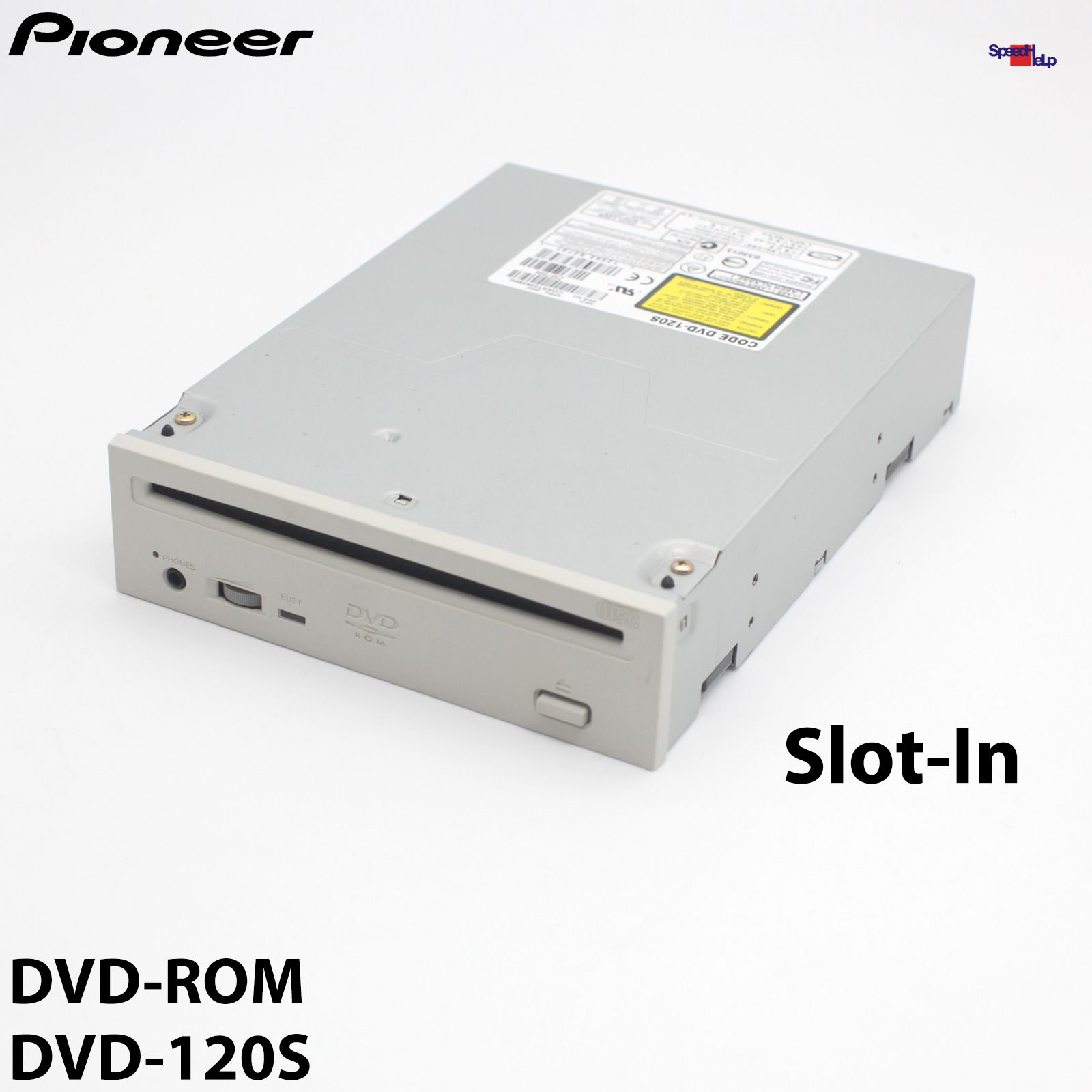 💿SLOT-IN PIONEER DVD-120S DVD-ROM DRIVE LAUFWERK IDE 40-POL DRIVE 40x 16X SPEED