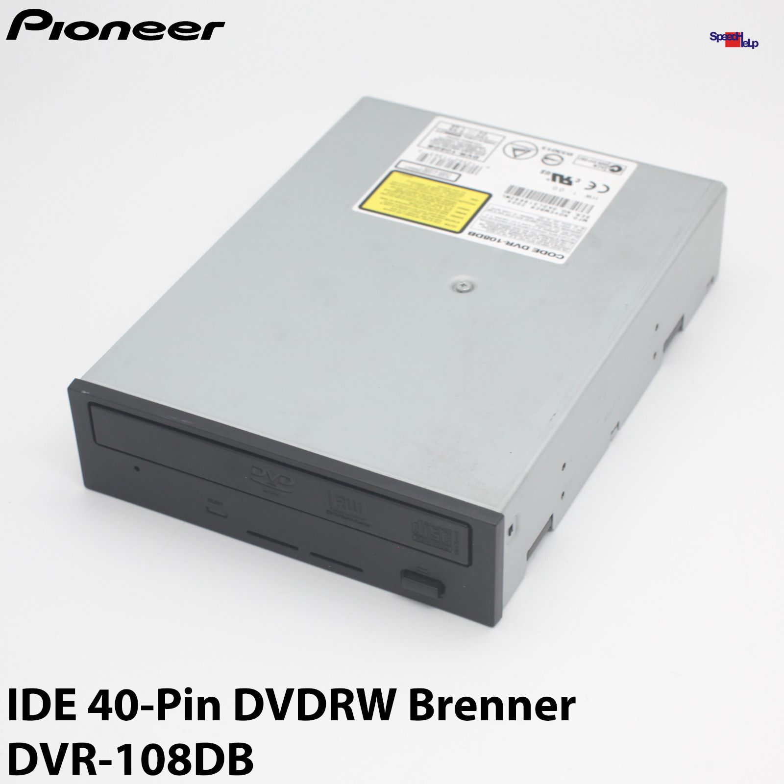 TOP PIONEER DVR-108DB DVD-RW BRENNER RECORDER DRIVE LAUFWERK IDE 40-POL DRIVE