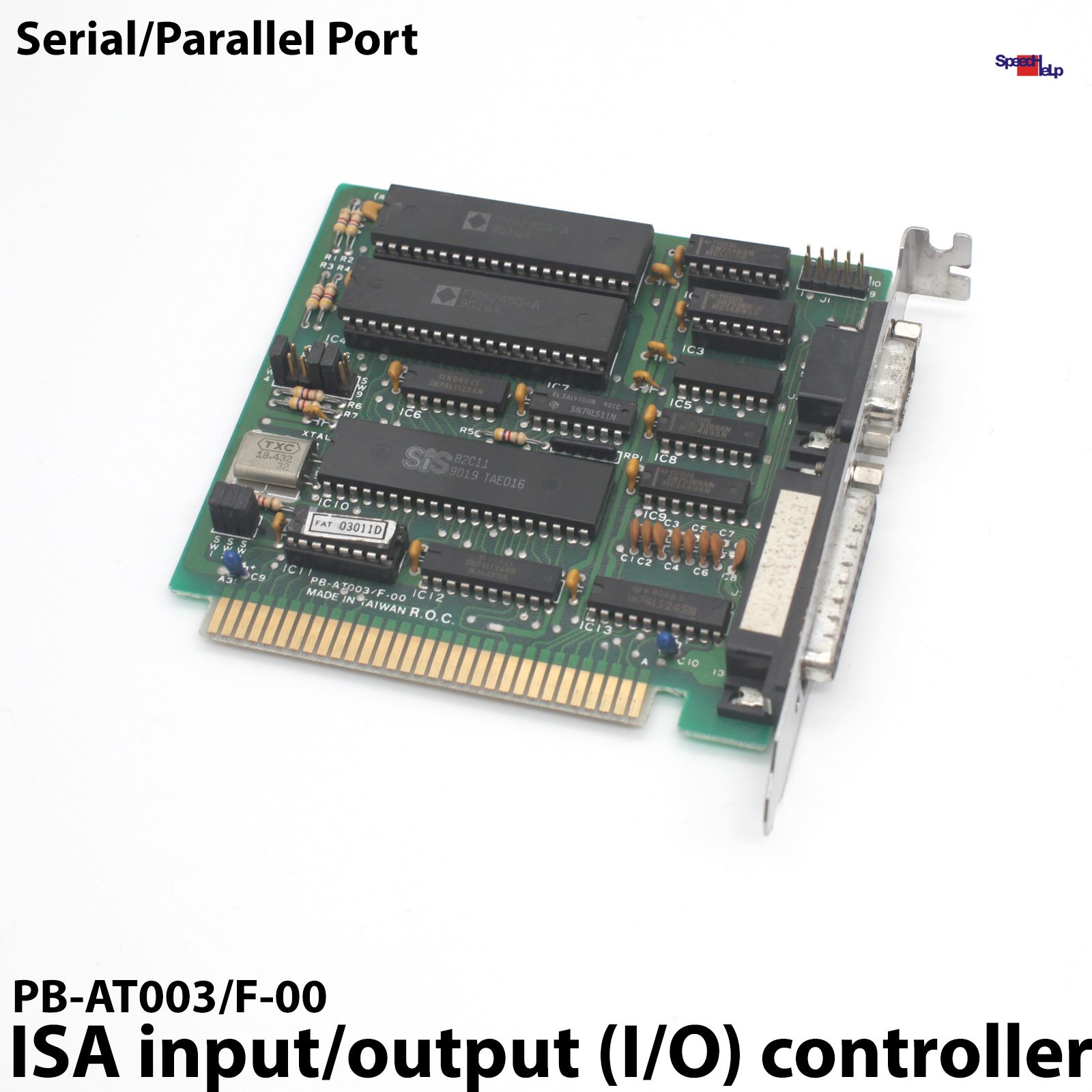 8-Bit ISA I/O CONTROLLER PB-AT003 PARALLEL SERIAL RS-232 KARTE PC CARD COM PORT