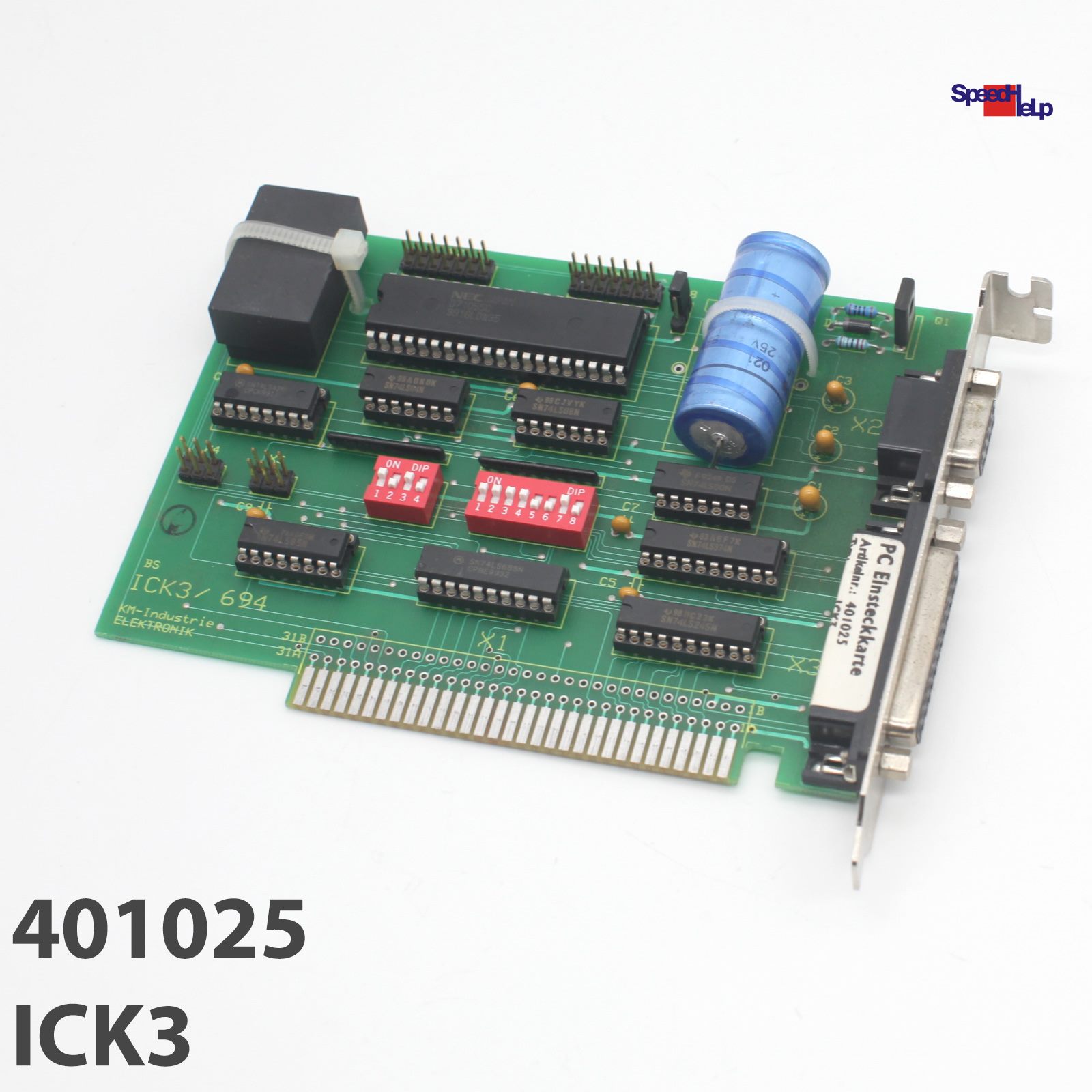 ⚡PC EINSTECKKARTE 401025 ICK3 694 8-Bit ISA I/O CONTROLLER KM-INDUSTRIE ELEKTR.