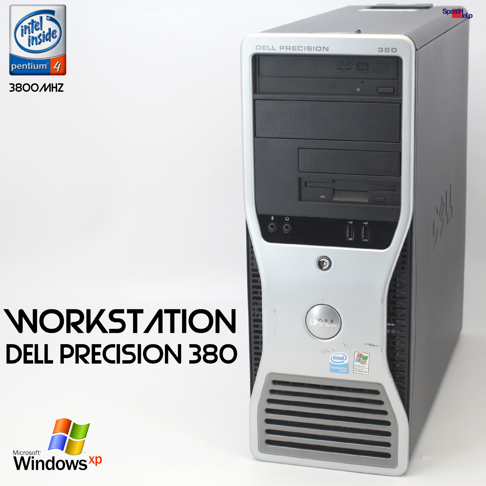 DELL PRECISION 380 PENTIUM 4 670 3800MHZ PC COMPUTER 80GB 3GB RAM WINDOWS XP
