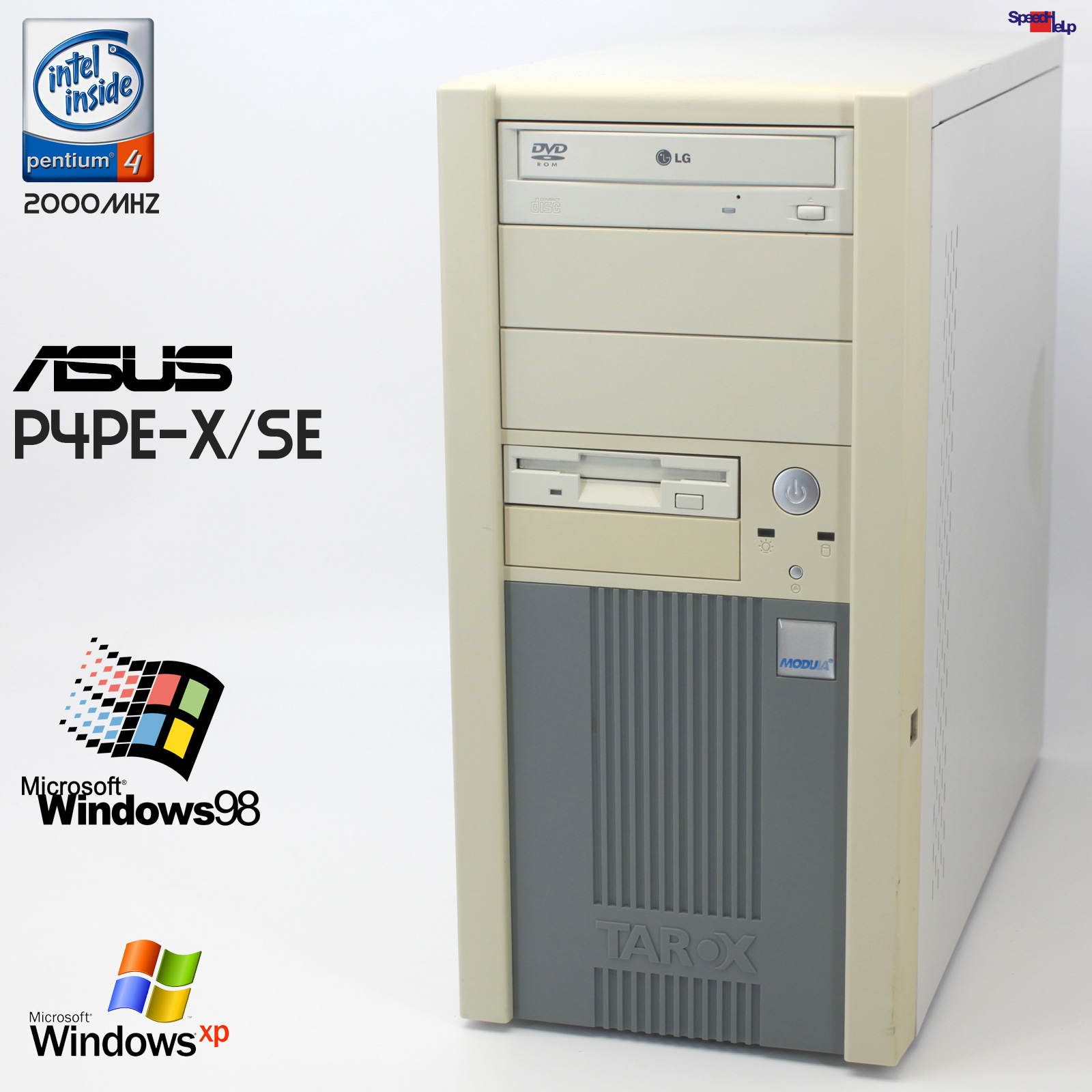 🖥ASUS P4PE-X SE PC COMPUTER PENTIUM 4 2000MHZ 512MB LPT SOUND LAN WINDOWS 98 SE