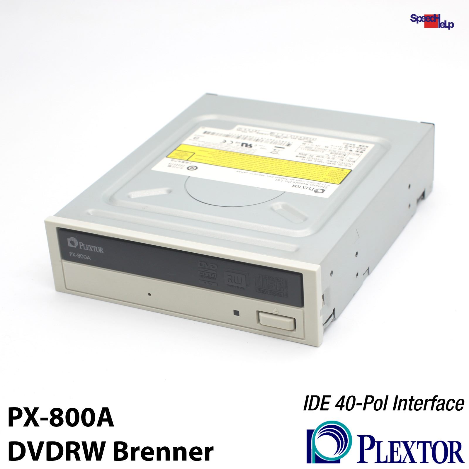 📀PLEXTOR PX-800A DVD-RW BRENNER CDRW DVD LAUFWERK IDE DRIVE TOP ZUSTAND PATA