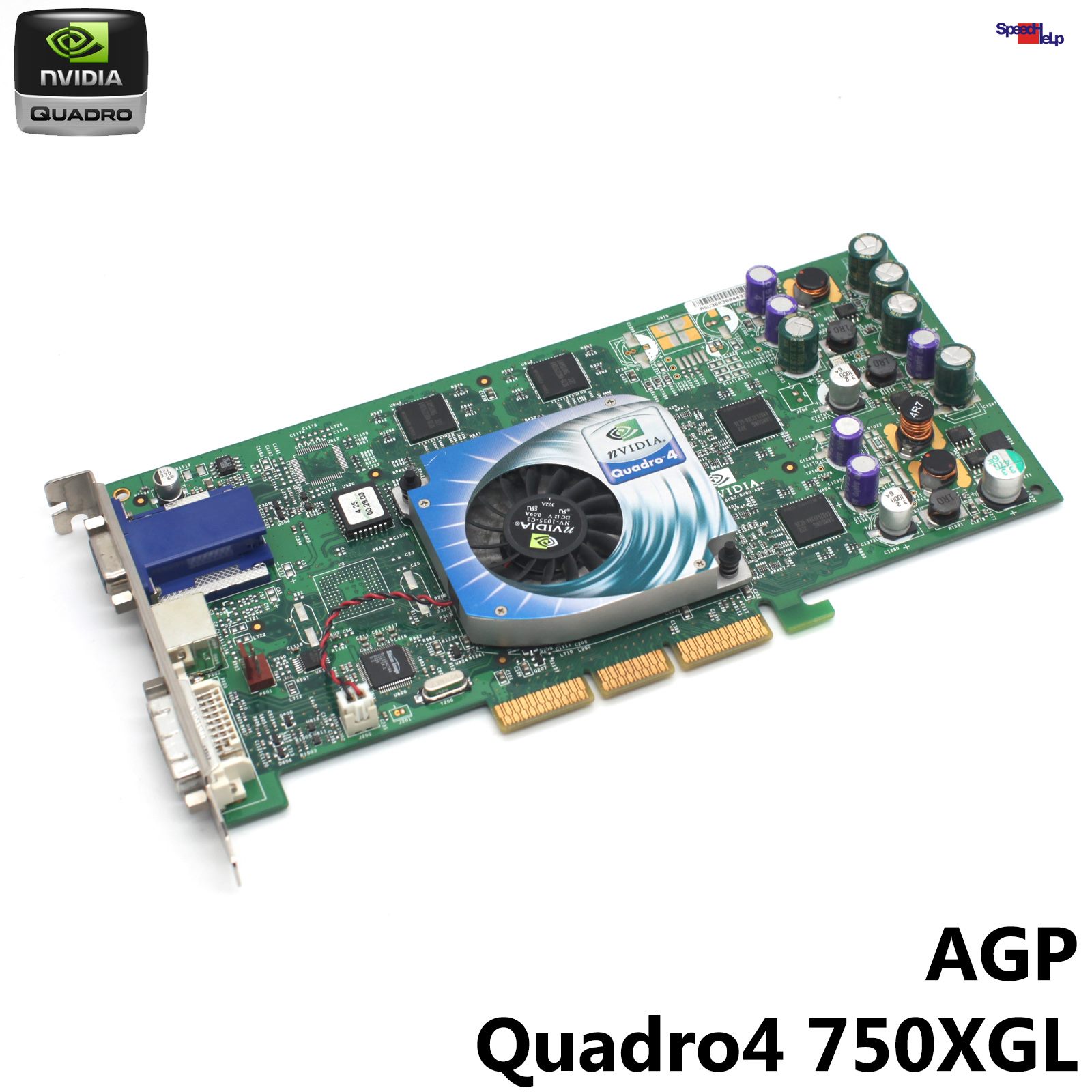 NVIDIA QUADRO 4 750XGL 128MB VCQ4750XGL AGP GRAFIKKARTE VIDEO CARD PNY TECH.